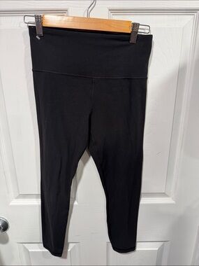 Athleta Black High-Waist Cropped Leggings